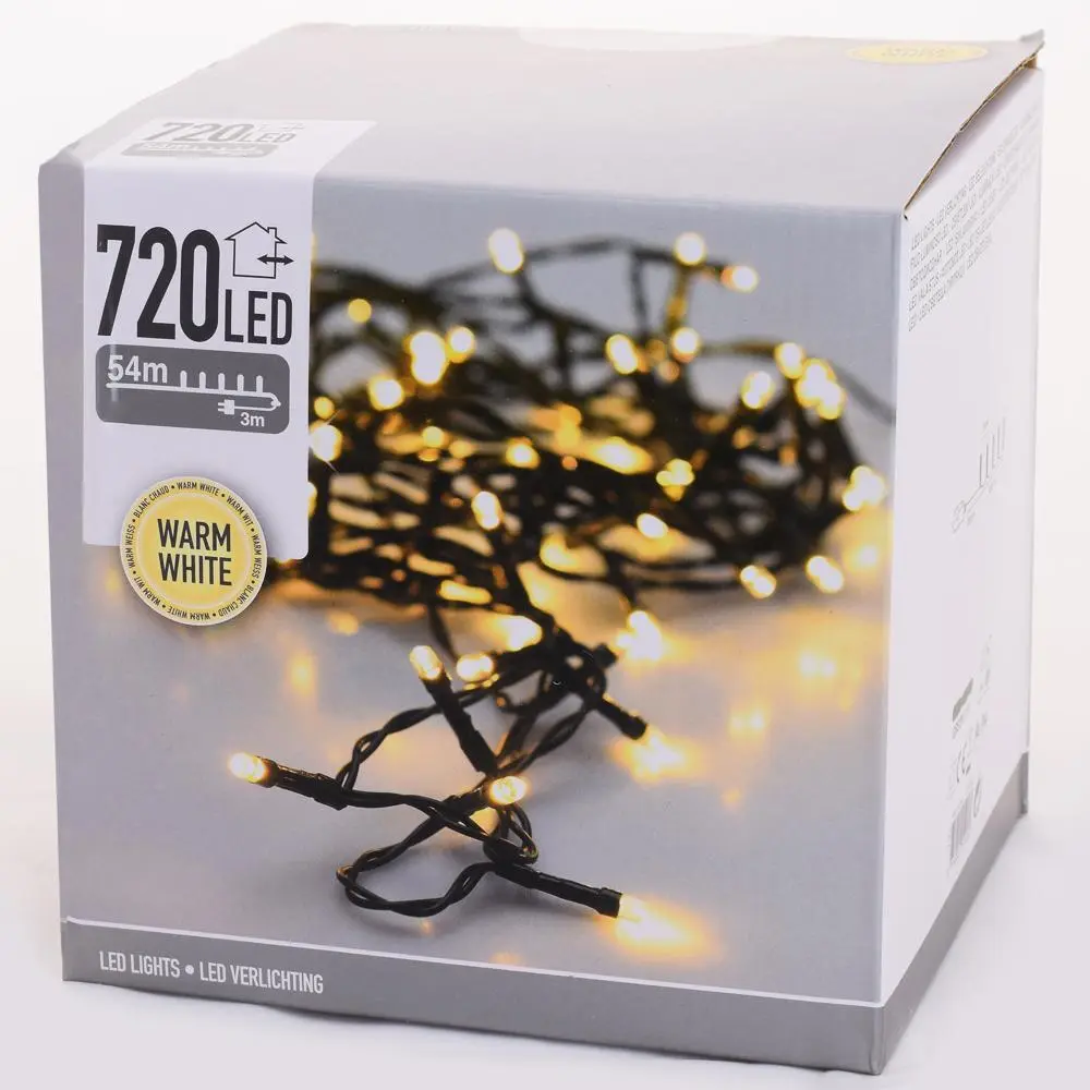 LED vianočné svetielka 720 (Teplá biela)